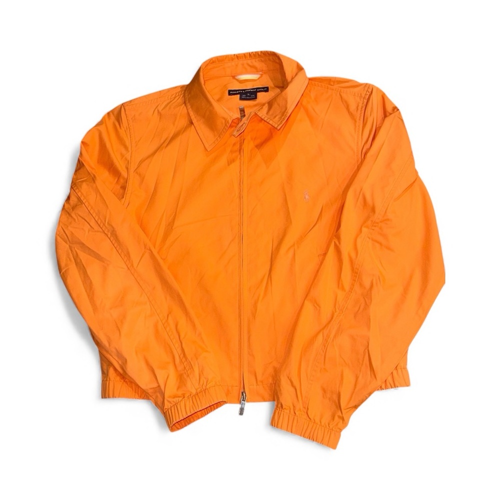 Polo Golf Ralph Lauren Women’s Full-Zip Jacket Orange Lightweight Windbreaker- L